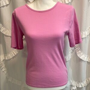 J. Crew Vibrant Pink Short Sleeve Top